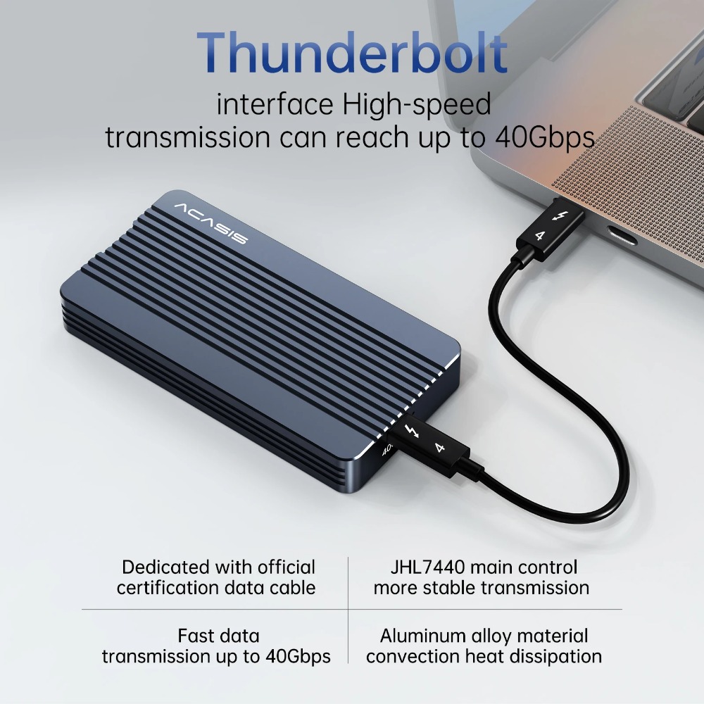 ACASIS 40 Gbps M.2 NVMe SSD-be - 8Tb M2 Nvme Ssd recensie en prijs