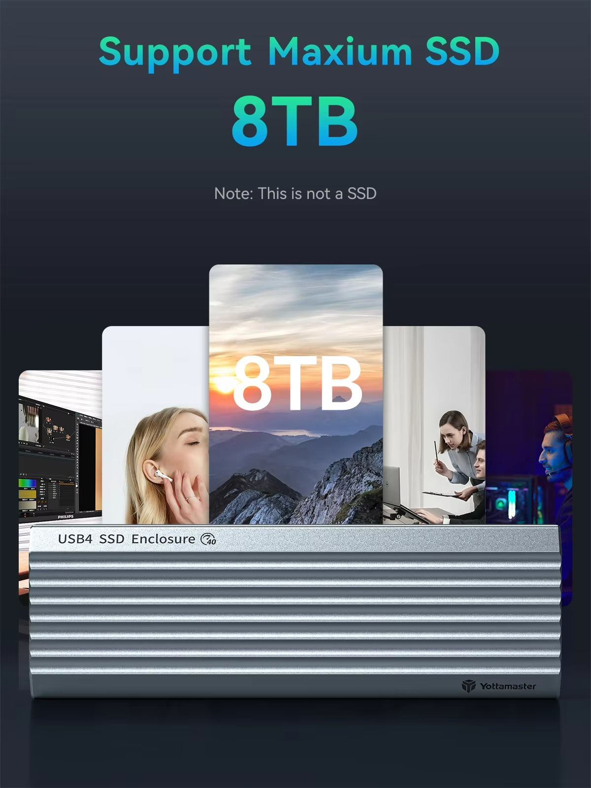 Yottamaster 40Gbps externe har - Usb4 40Gbps External Ssd 8Tb recensie en prijs